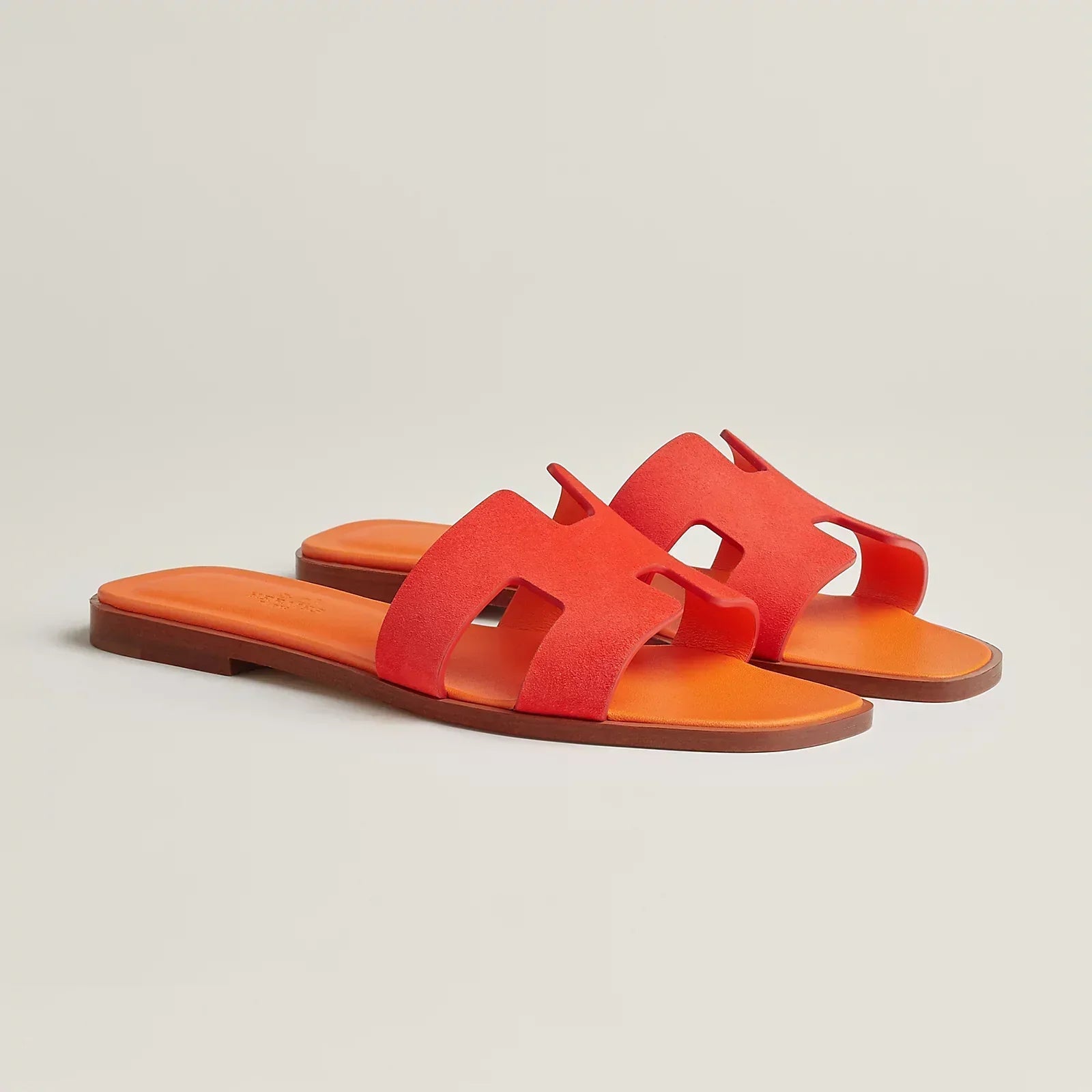 Hermès Sandales Oran - Écarlate